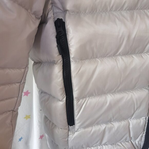 Canada Goose Light Grey Hooded Down Jacket - Picture 2 of 8